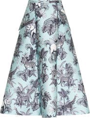 Maison Common Printed Micado Skirt