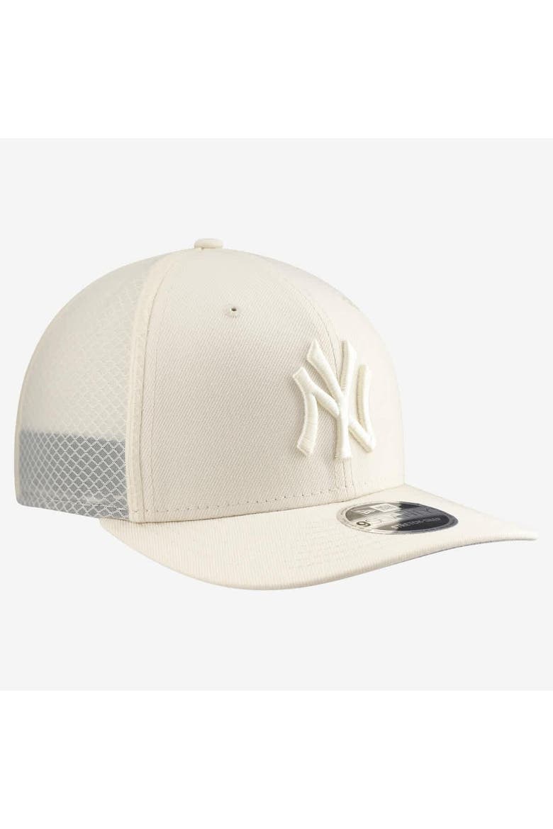 Men's New Era Light Beige New York Yankees Color Pack COOLERA 9SEVENTY Trucker Adjustable Hat, Alternate, color, Light Beige