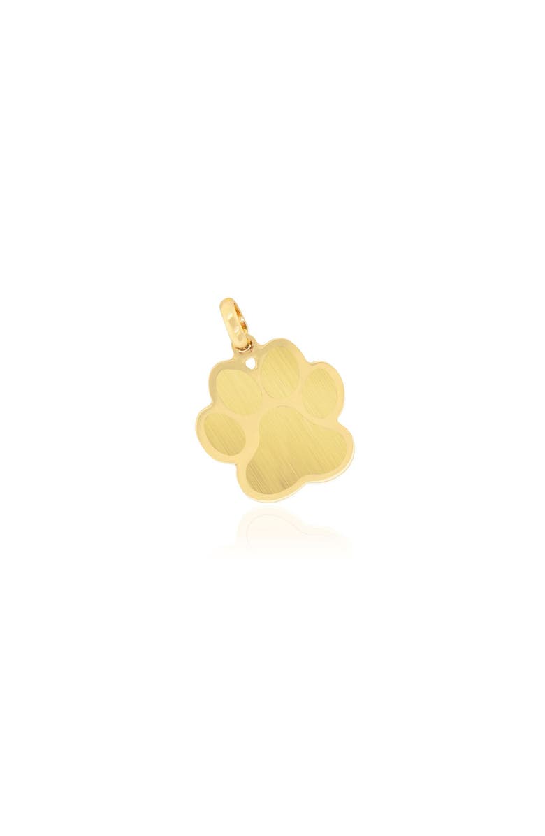 The Lovery Fine Jewelry Gold Paw Charm, Main, color, Yellow Gold