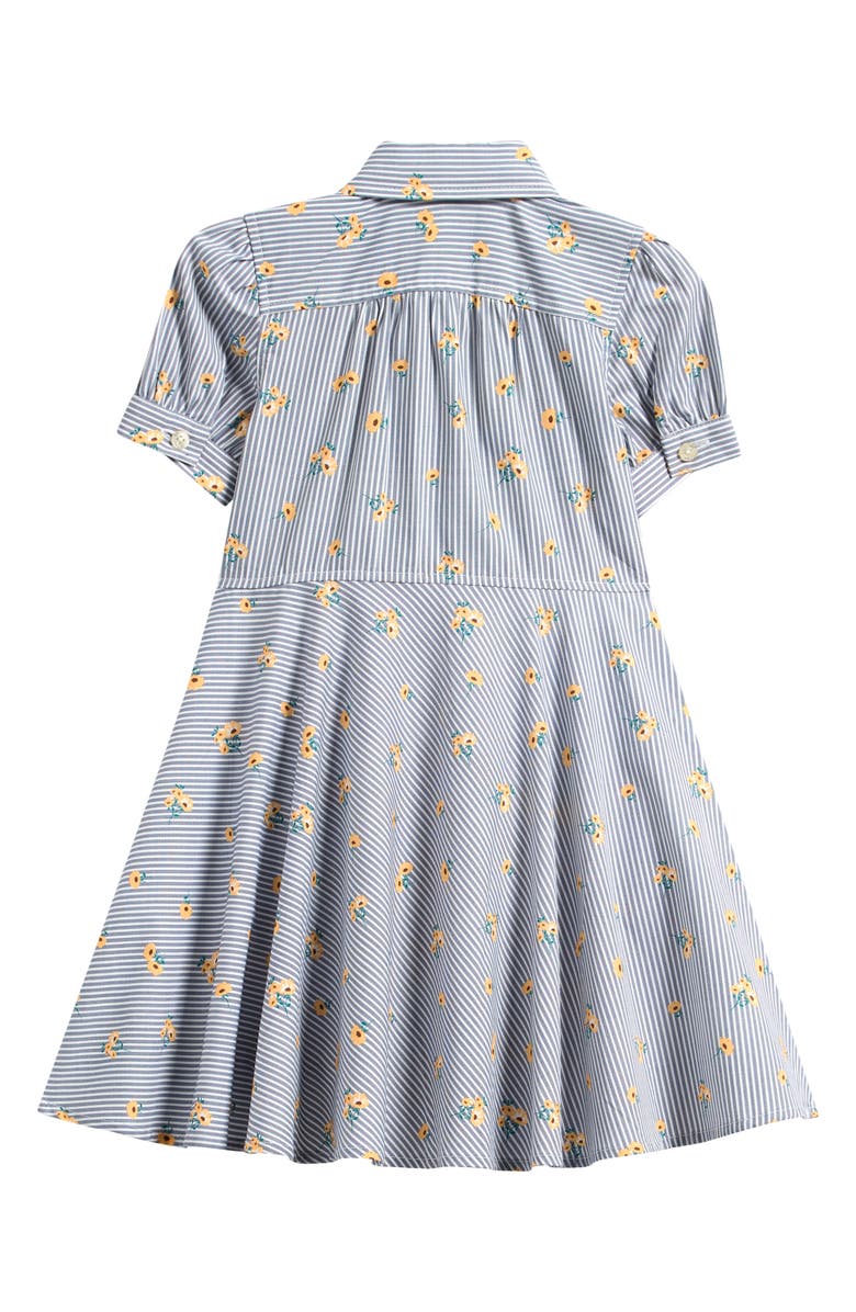 Brooks Brothers Kids' Short Sleeve Woven Dress, Alternate, color, Navy