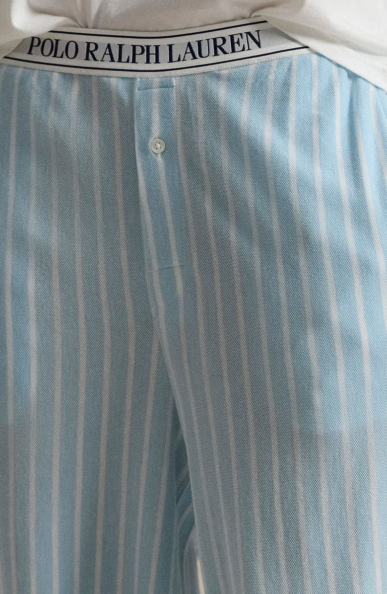 Polo Ralph Lauren Logo Pajama Pants, Alternate, color, Baltic Sea