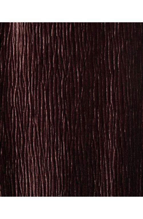 Mango Velvet Straight Leg Pants In Burgundy