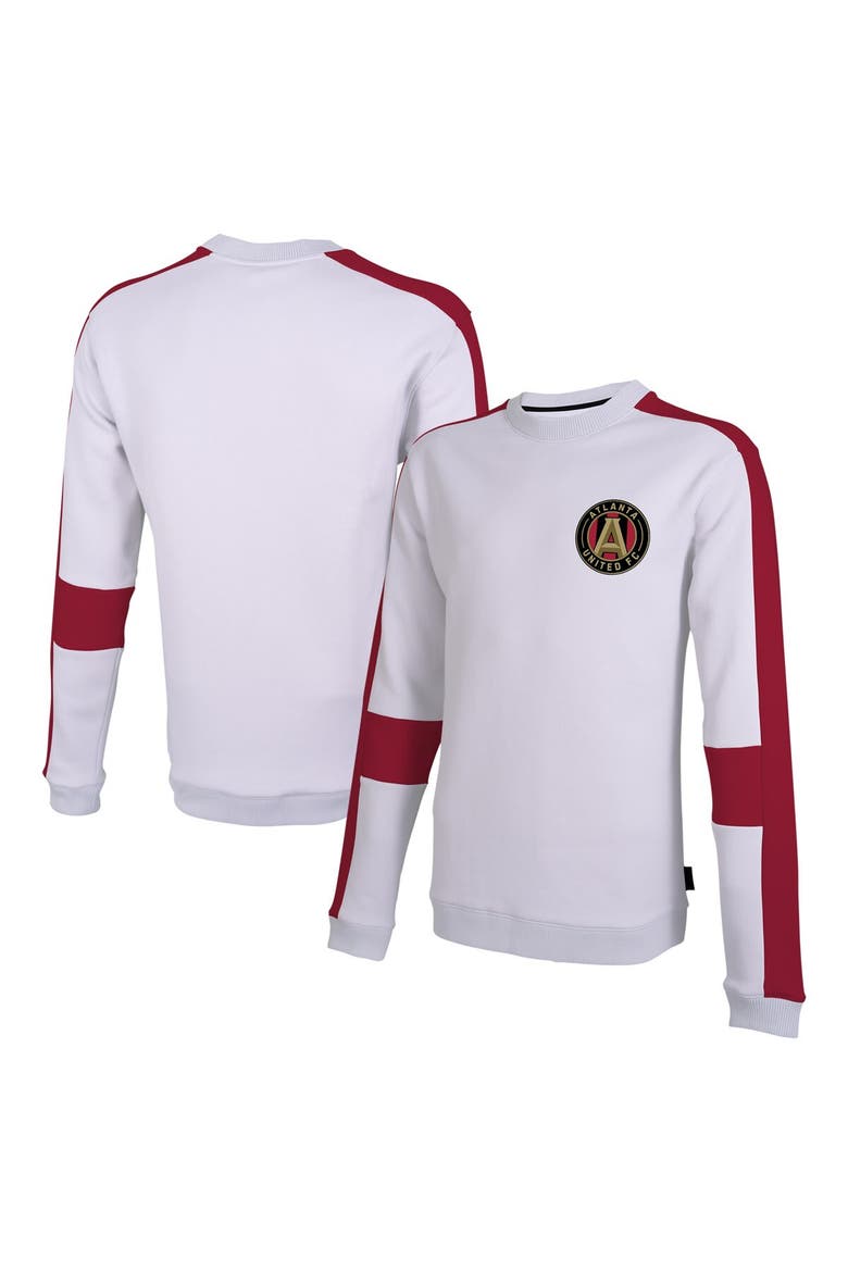 Men's Stadium Essentials White Atlanta United FC Half Time Pullover Sweatshirt, Main, color, White