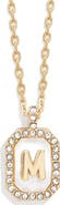 BaubleBar Initial Pendant Necklace