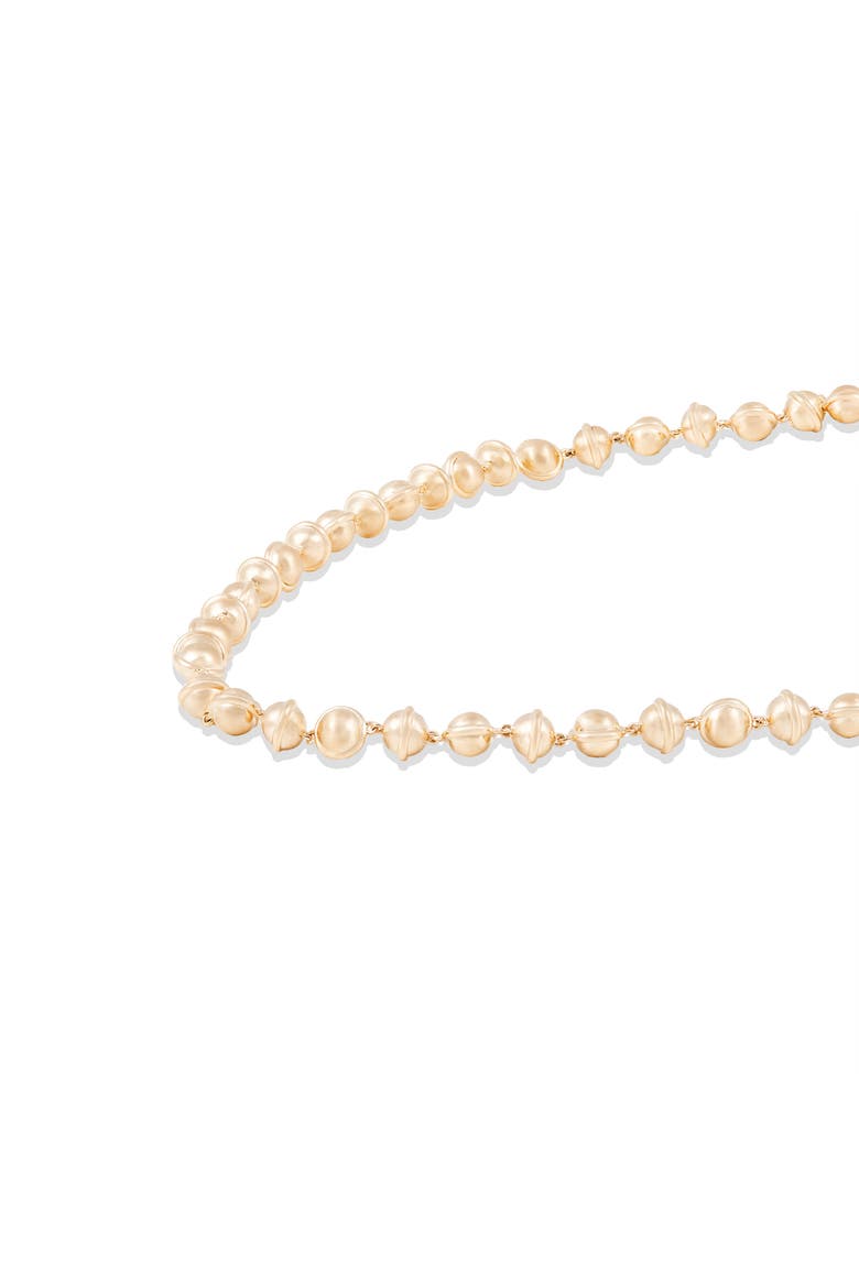 Revel Small Bead Necklace, Alternate, color, Gold