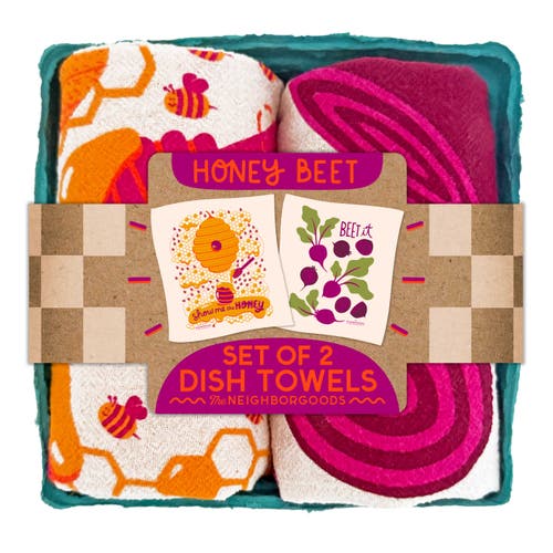 The Neighborgoods Honey Beet - Dish Towel Set of 2  product