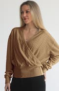 Sweat & Milk Bloom Cashmere Wrap Sweater