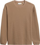 FRAME Long Sleeve Waffle Stitch T-Shirt