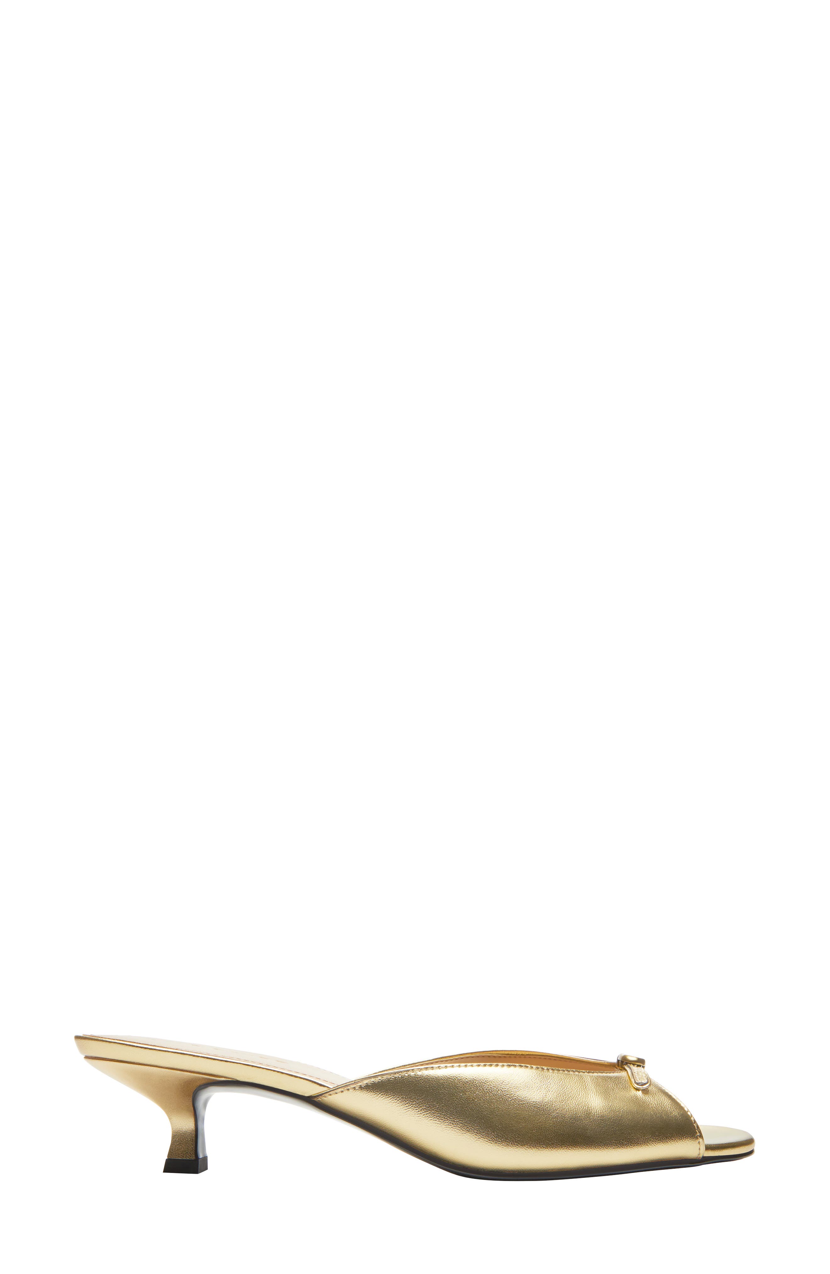 COACH Margot Kitten Heel Sandal, Alternate, color, Gold