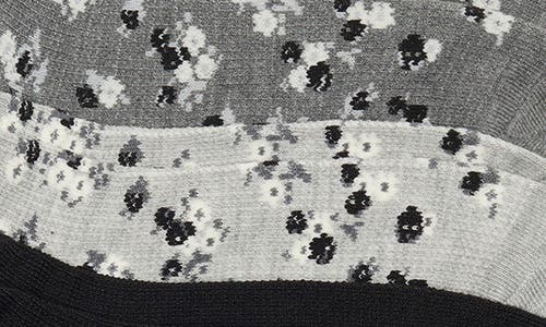 Nordstrom Rack 6-pack Floral Waffle Knit Ankle Socks In Multi