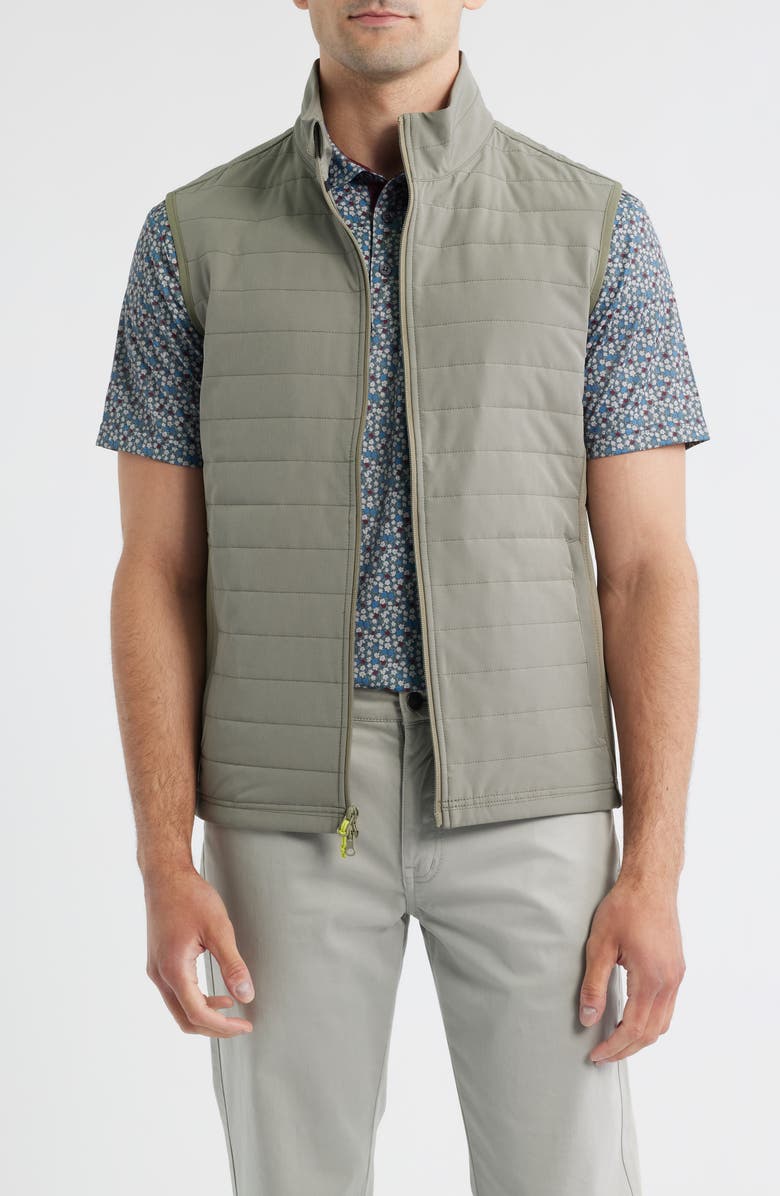 Swannies Warren Zip Vest, Main, color, Olive