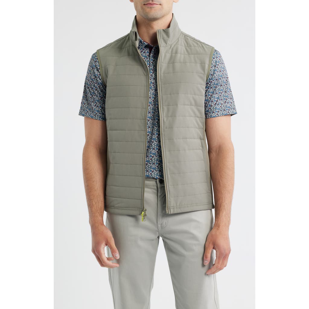 Swannies Warren Zip Vest In Gray