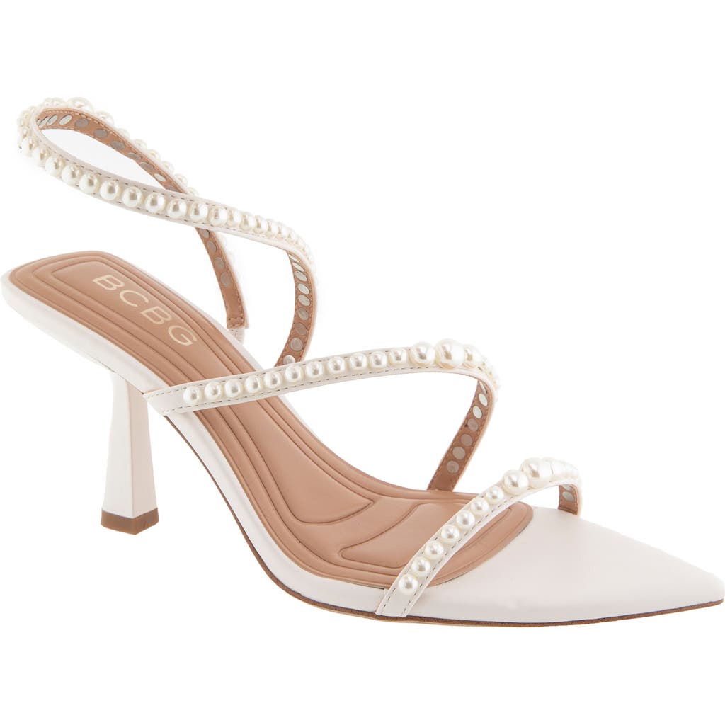 Bcbg Imani Slingback Sandal In Porcelain