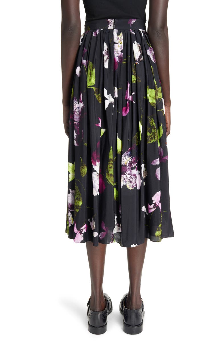 Erdem Floral Pleated Skirt, Alternate, color, 