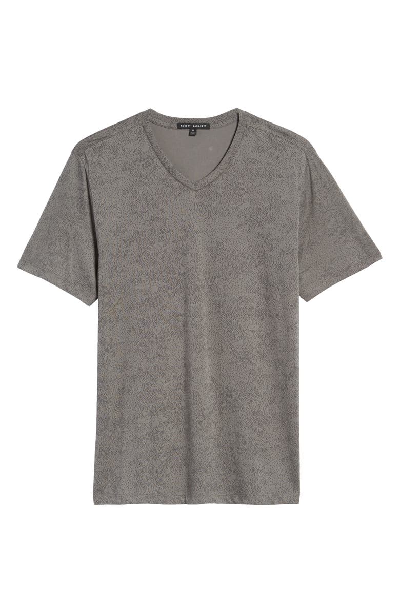 Robert Barakett London Print V-Neck T-Shirt, Alternate, color, 