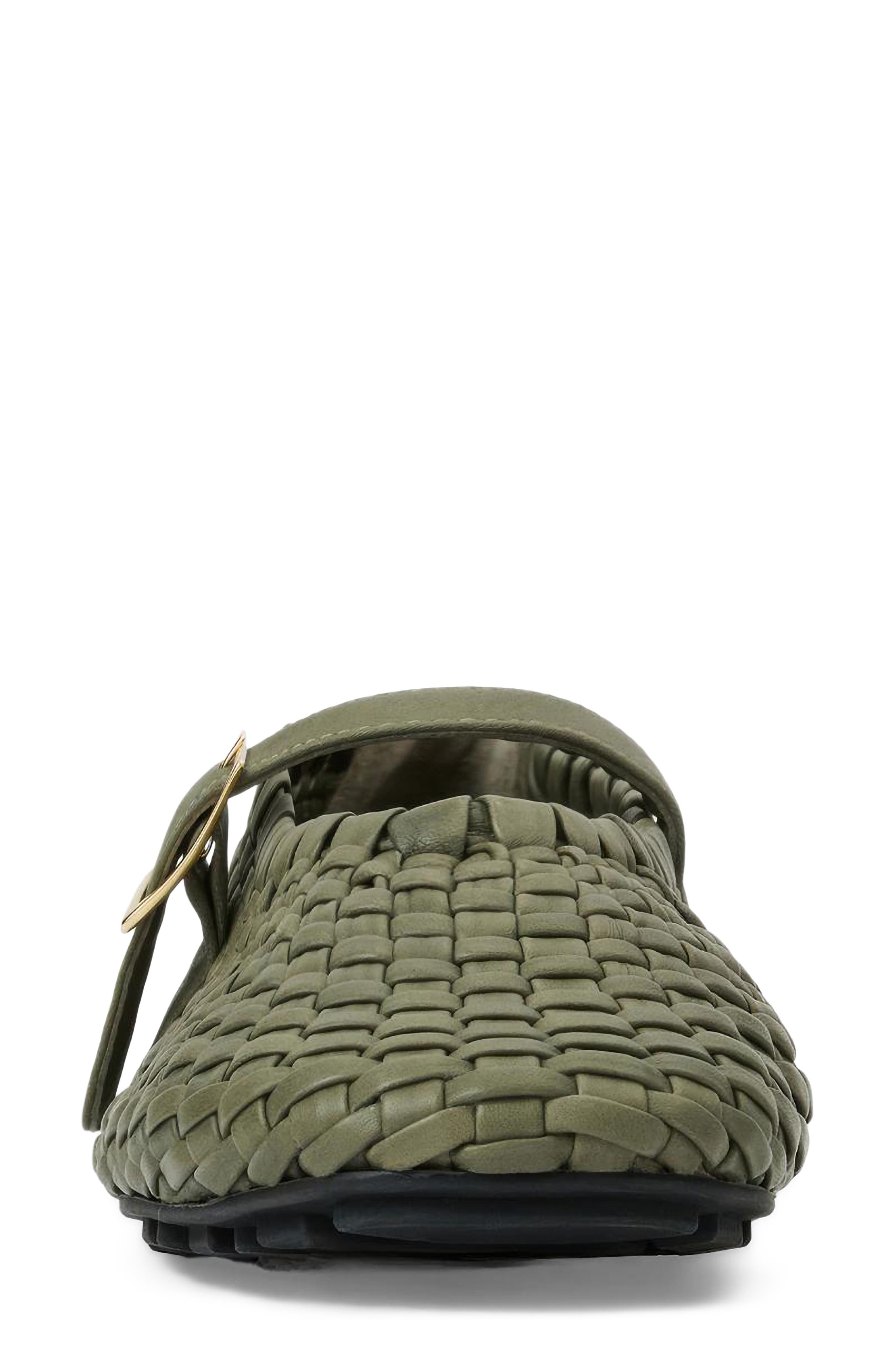 Quello Water Resistant Mary Jane Flat, Alternate, color, SAGE NAPPA