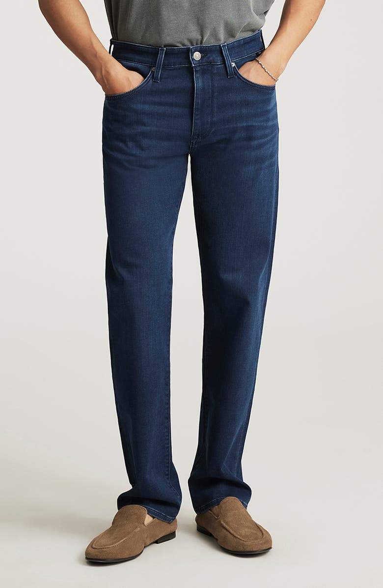 Mavi Jeans Zach Straight Leg Jeans, Main, color, Dark Athletic