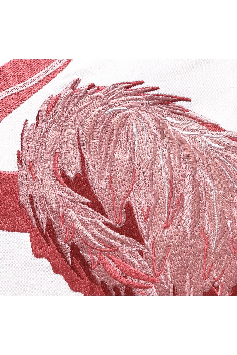 Flamingo Fancy Indoor/Outdoor Accent Throw Pillow Decor, Alternate, color, Pink