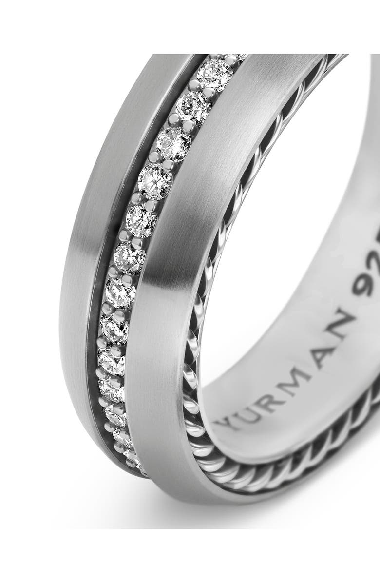 David Yurman Streamline<sup>®</sup> Narrow Band Ring with Diamonds, Alternate, color, 