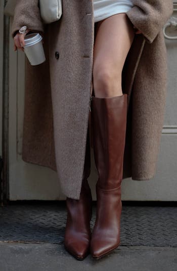 Auggie Pointed Toe Knee High Boot