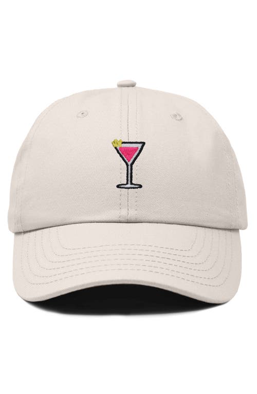Dalix Cosmo Embroidered Casual Hat In Beige