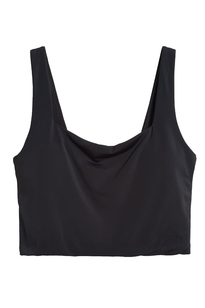 The Siren Crop Bikini Top, Alternate, color, BLACK