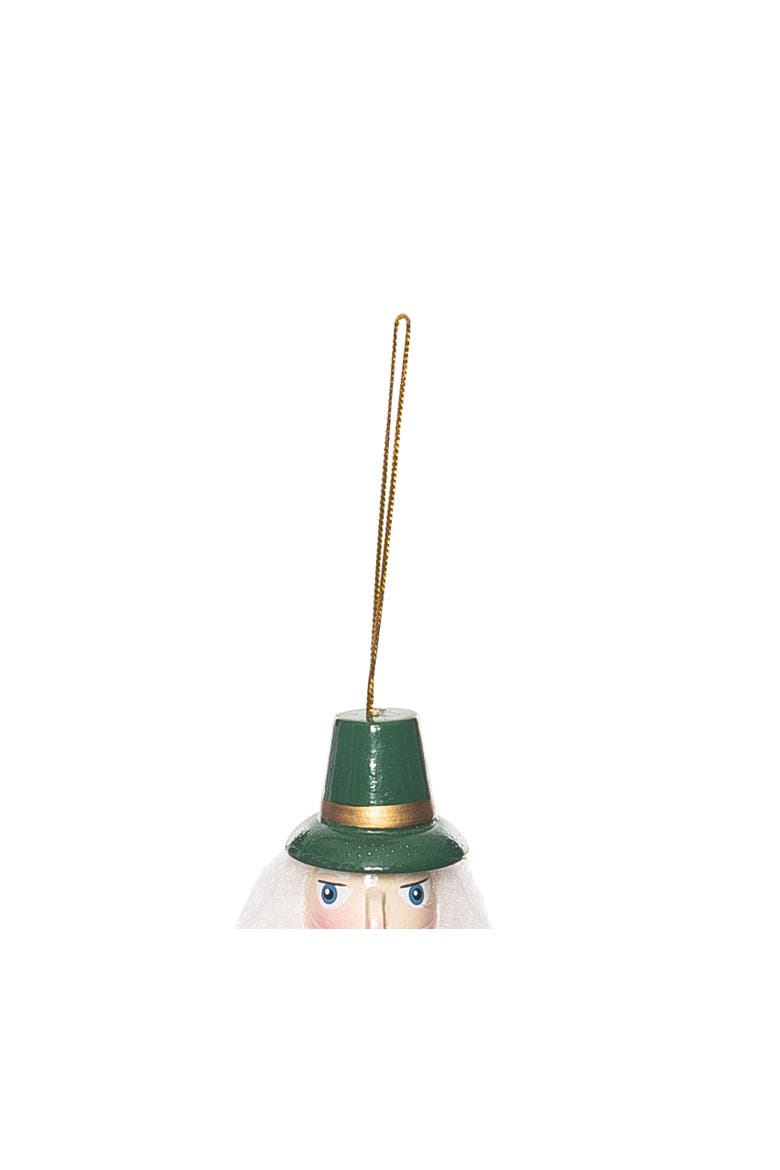 Irish Nutcracker Christmas Tree Ornament, Alternate, color, Green