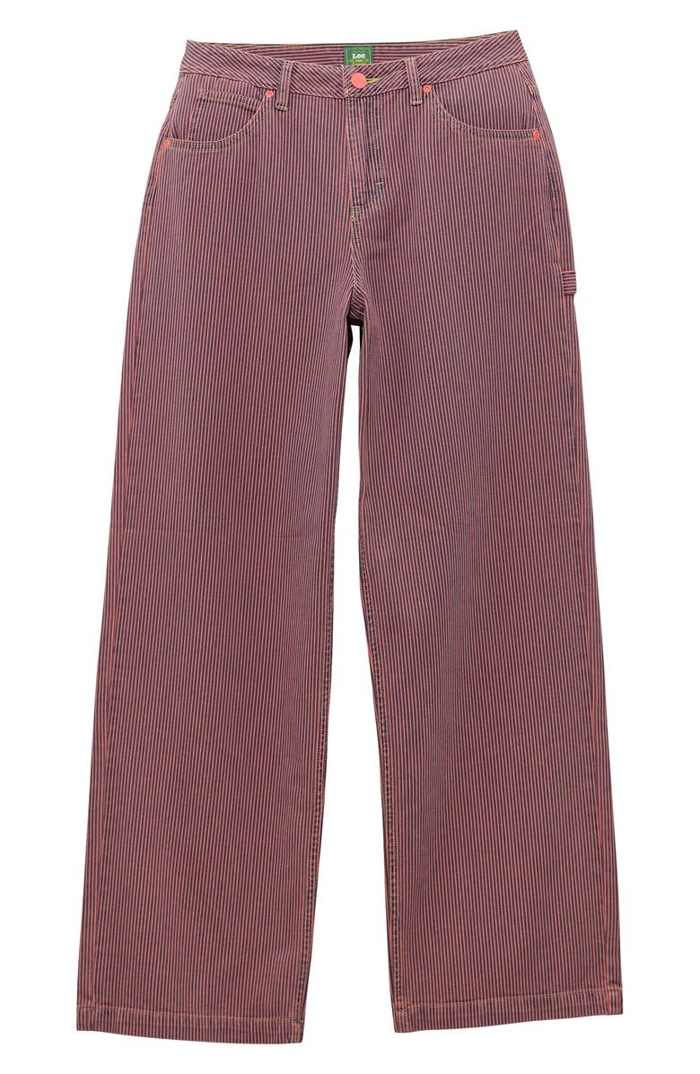 Lee x Crayola Carpenter Straight Leg Jeans, Alternate, color, Red Orange Stripe