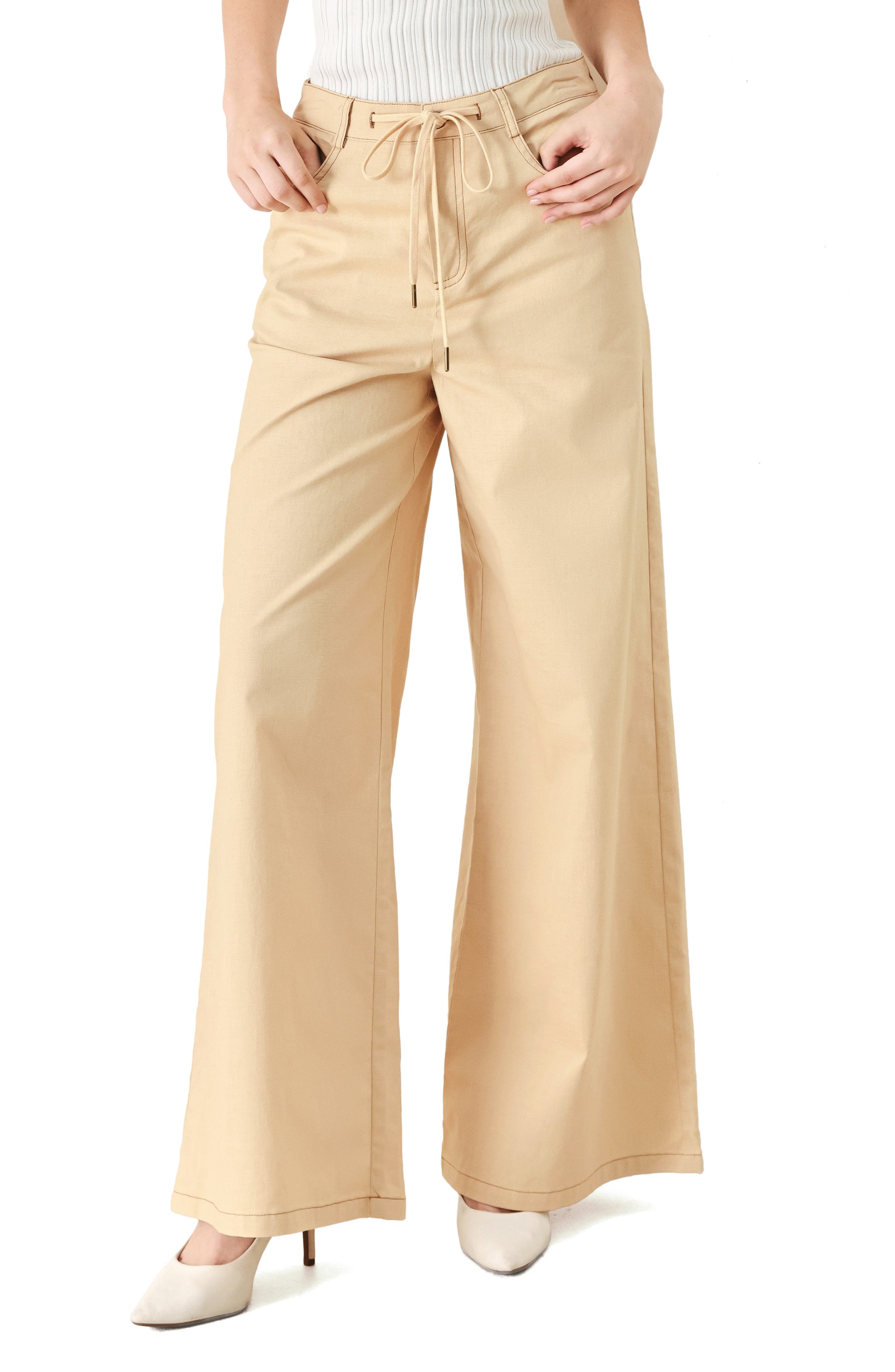FREEMARKET Wide Leg Stretch Cotton Pants