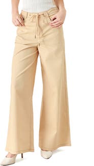 FREEMARKET Wide Leg Stretch Cotton Pants