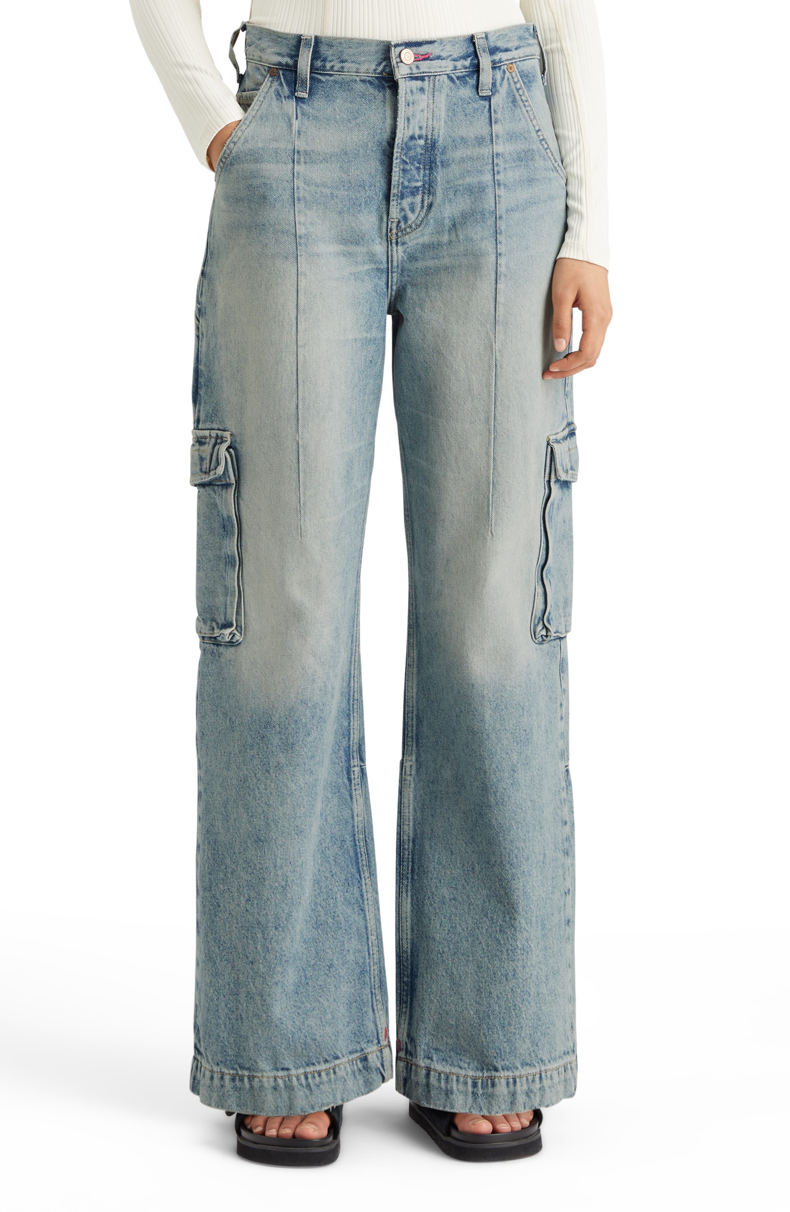 Scotch & Soda The Deep Wide Leg Cargo Jeans