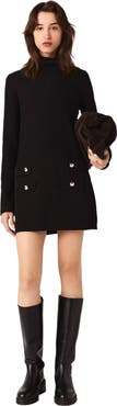maje Mini turtle neck dress