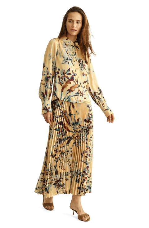 Lilliana Satin Printed Top