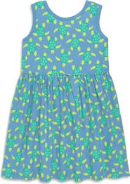 Primary Kids Tiered Tank Dress In Seasonal Prints