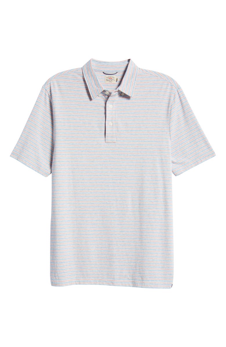 Faherty Movement Polo Shirt, Alternate, color, Horizon Line Stripe