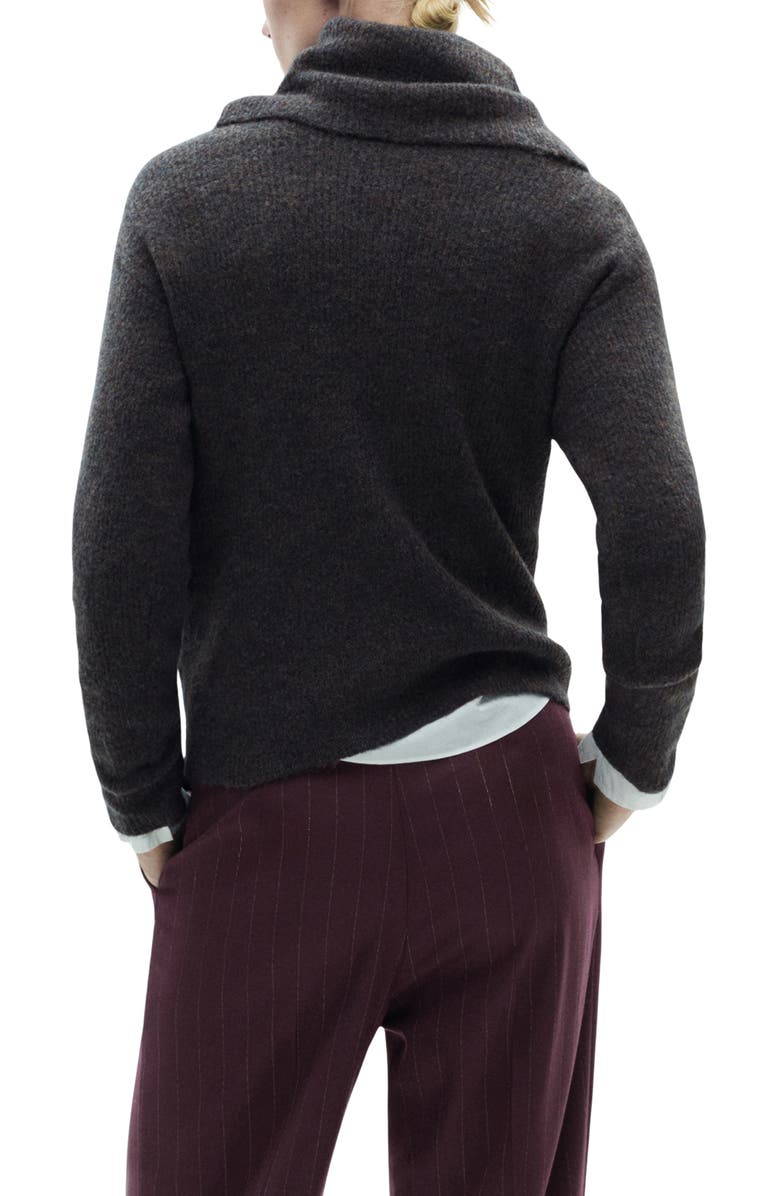 MANGO Rib Turtleneck Sweater, Alternate, color,