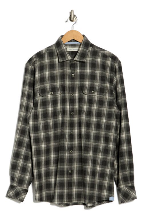James Campbell Shasta Plaid Button-up Shirt In Black