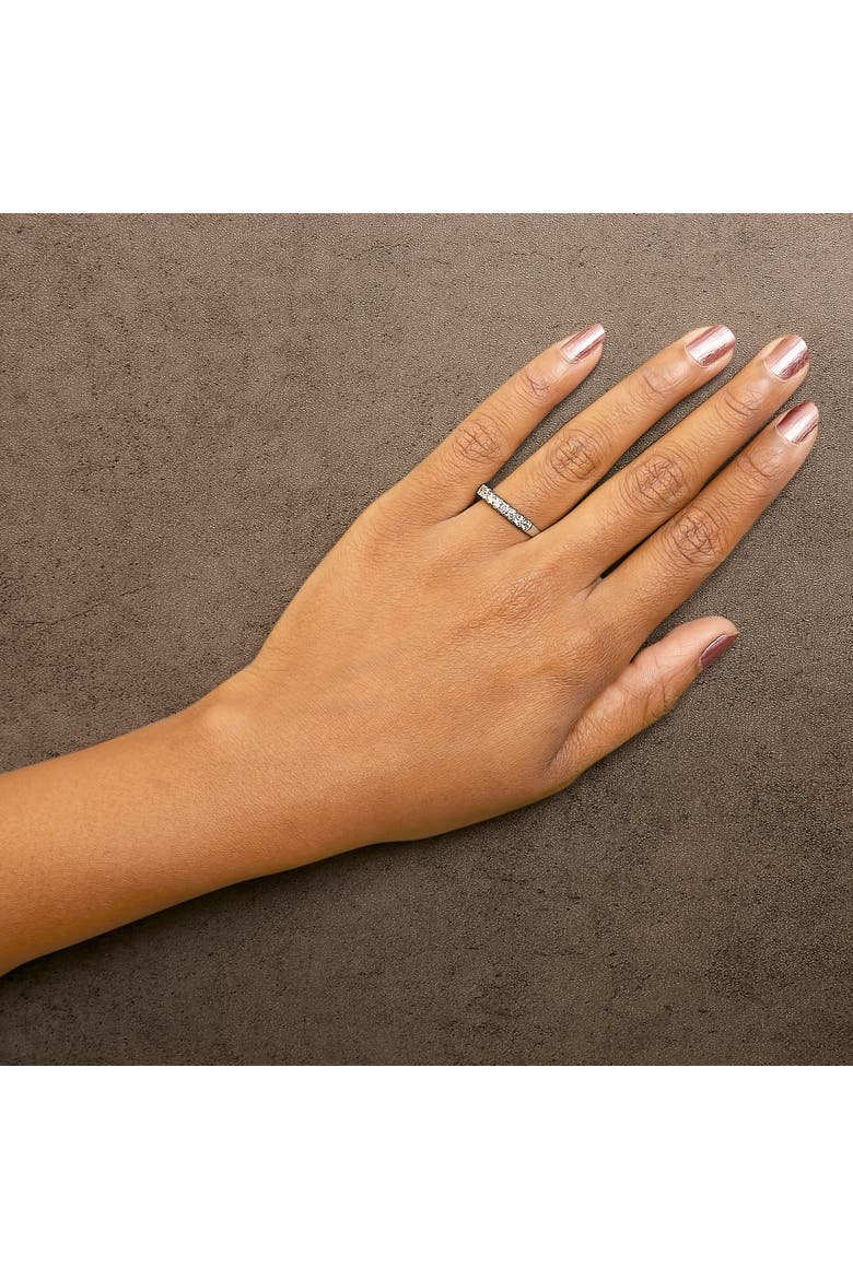 14K Gold 1/2 Cttw Round Diamond 11 Stone Classic Band, Alternate, color, White