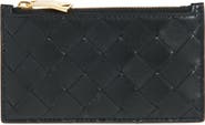 Bottega Veneta Intrecciato Leather Zip Card Case