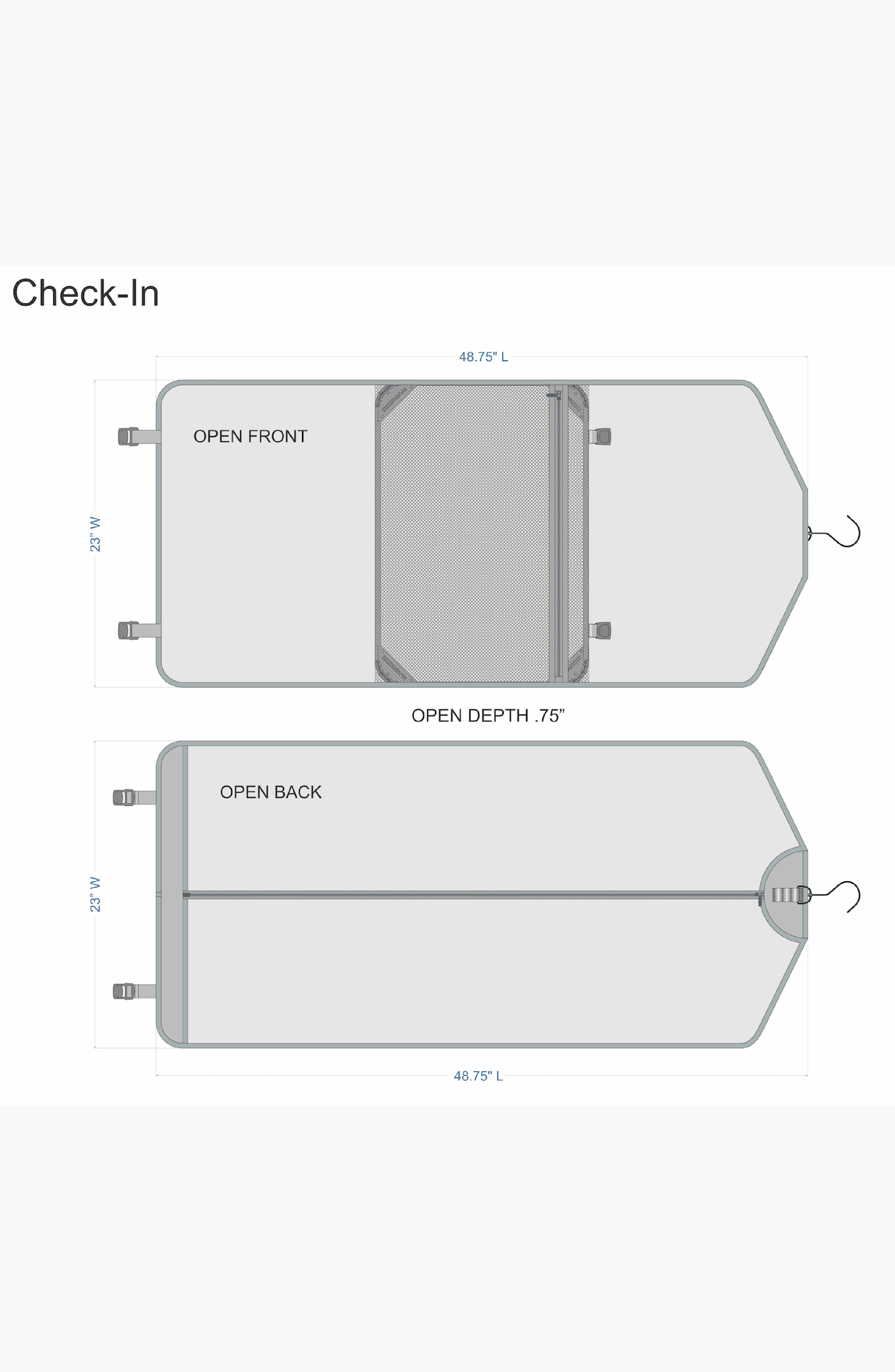 ROAM Luggage Garment Sleeve, Alternate, color, Check-In