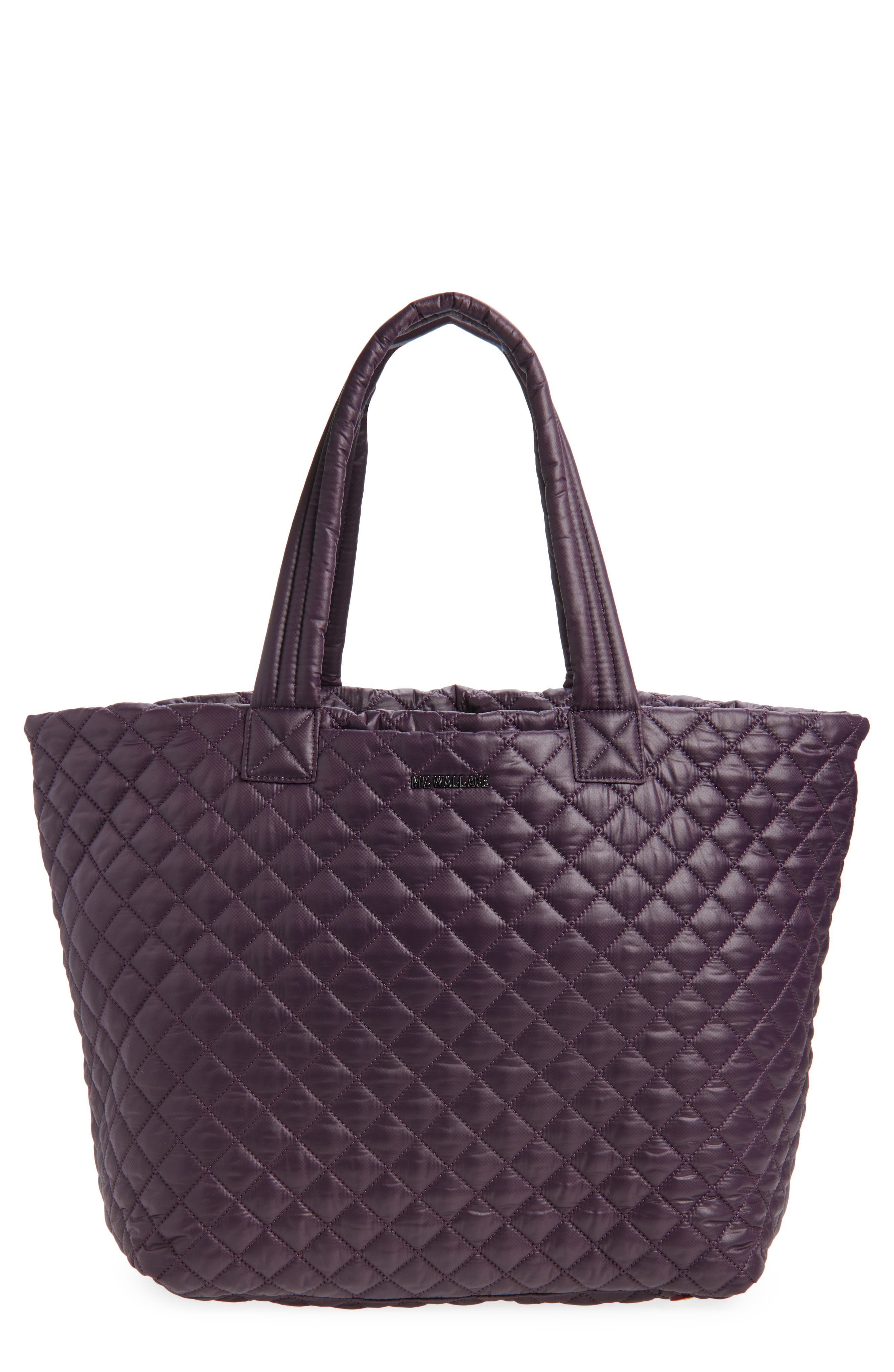 MZ Wallace Large Metro Deluxe Quilted Tote, Main, color, Raisin