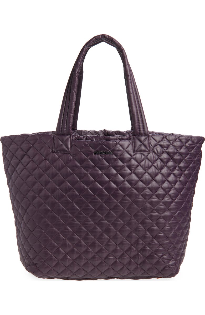 MZ Wallace Large Metro Deluxe Quilted Tote, Main, color, Raisin