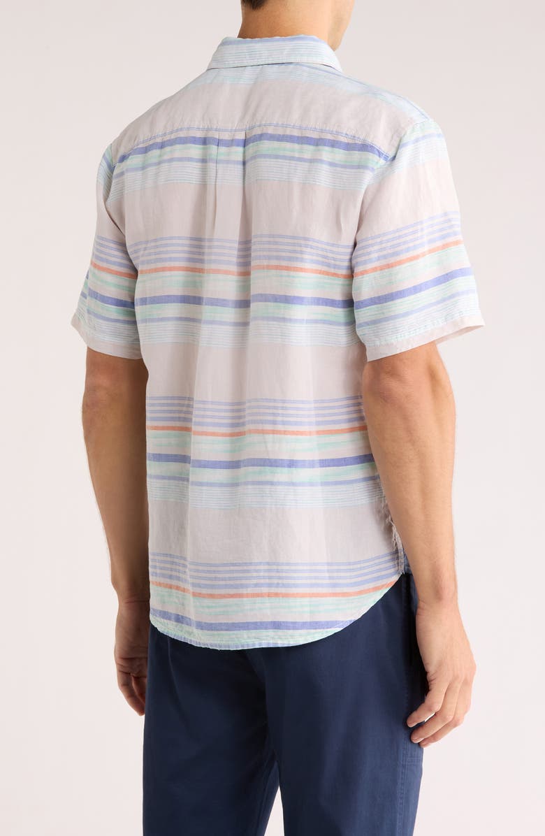 Tommy Bahama Horizon View Short Sleeve Button-Up Shirt, Alternate, color, White