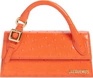 Jacquemus The Long Chiquito Embossed Leather Top Handle Bag