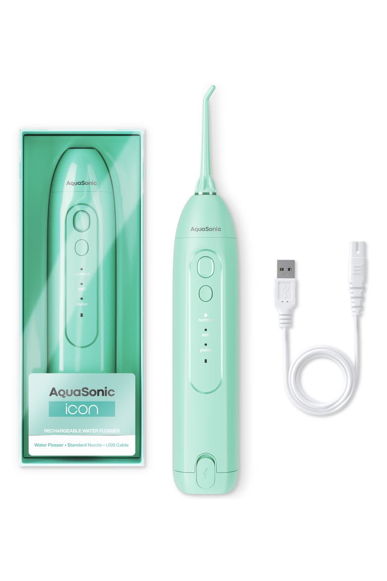 Icon Electric Rechargeable Water Flosser, Alternate, color, MINT
