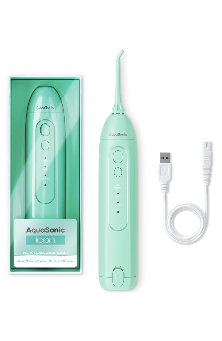 AQUASONIC Icon Mint Flosser, Alternate, color, Mint