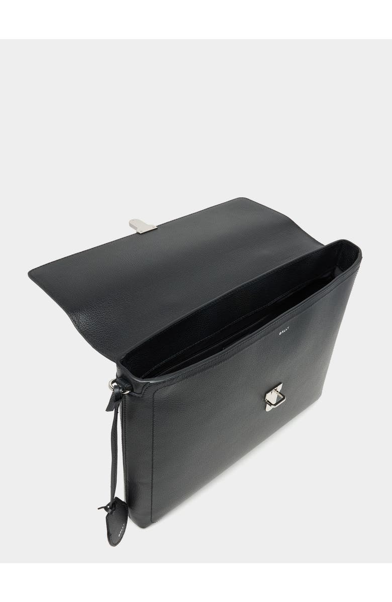 Bally Capitol Briefcase in Bovine Grained Leather, Alternate, color, Black+Palladio
