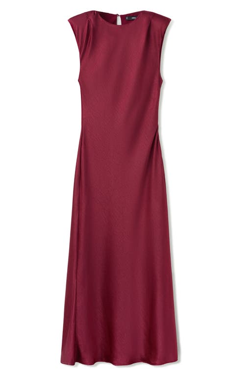 MANGO Sleeveless Satin Maxi Dress in Cherry at Nordstrom, Size 4