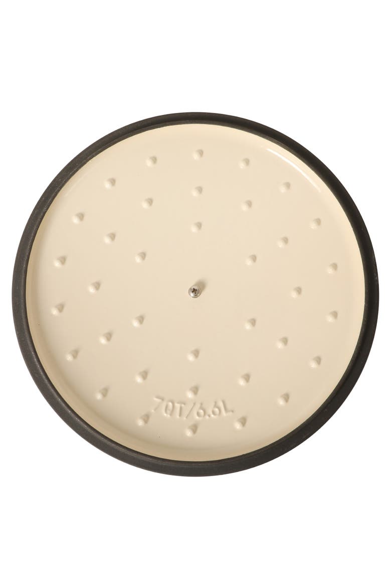 Artisan 7-Quart Round Enameled Cast Iron Dutch Oven with Lid, Alternate, color, Gradient Taupe