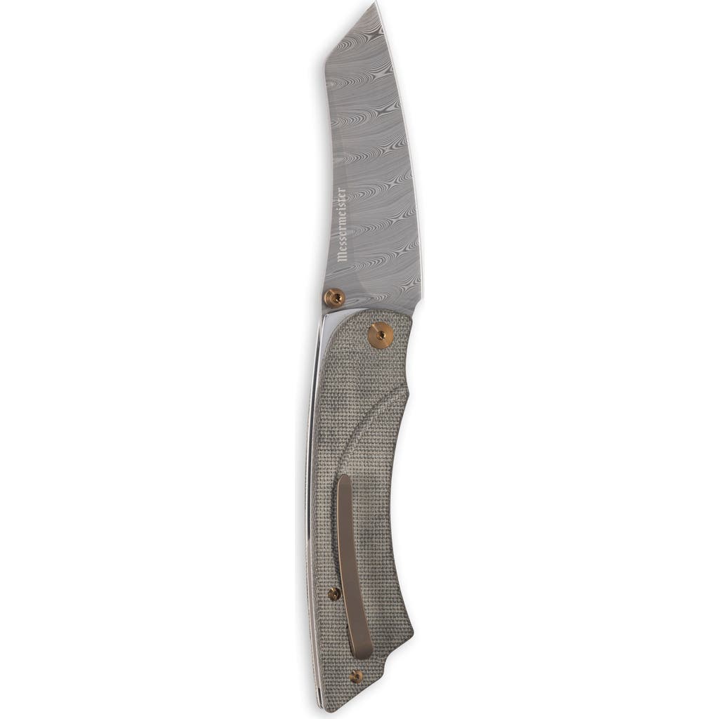 Messermeister Ojai Damasteel Folder 3.75 Inches In Gray